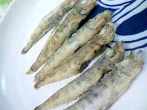 小魚の丸ぼしオリーブオイルソテー